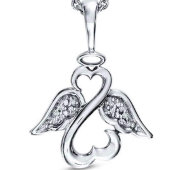 Jane Seymour open heart Angel Wing necklace - Picture 1 of 5